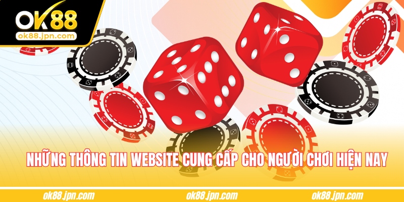 Những thông tin website cung cấp cho người chơi hiện nay